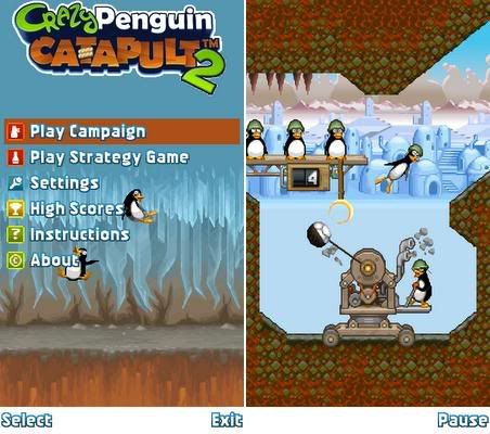 Crazy Penguin Catapult 2 S60v5 Java  Game