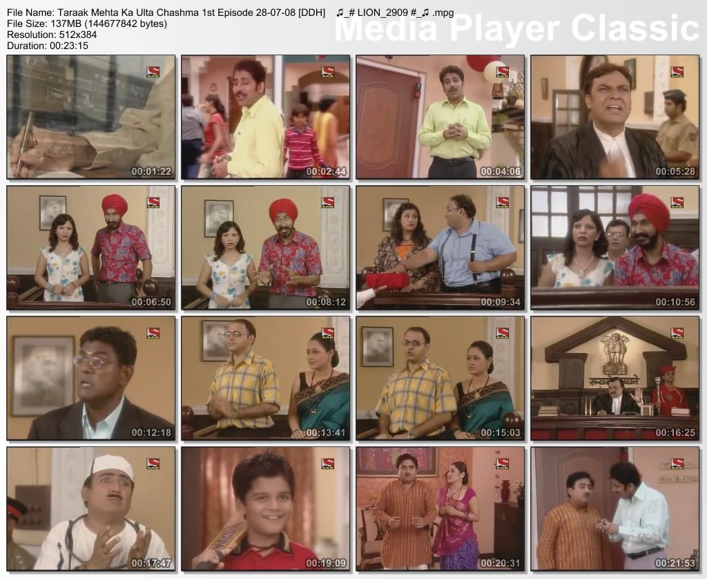Taraak Mehta Ka Ulta Chashma 1st Episode 28-07-08 [DDH]    â™«_# LION_2909 ideal_â™«  mpg preview 0
