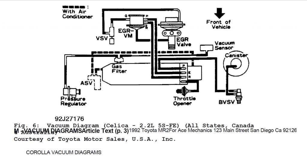 1992 toyota paseo vacuum diagram #2