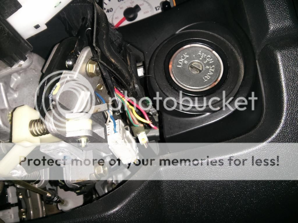 You will want to remove that cowl around the steering wheel and look for  broken wires that have pulled out of this plug.