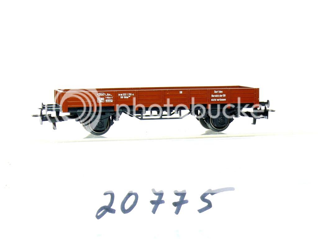 Märklin 4423 H0 Niederbordwagen Kklm 505 der DB , 2 achsig , braun